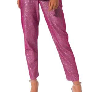 High Waisted Metallic Pant